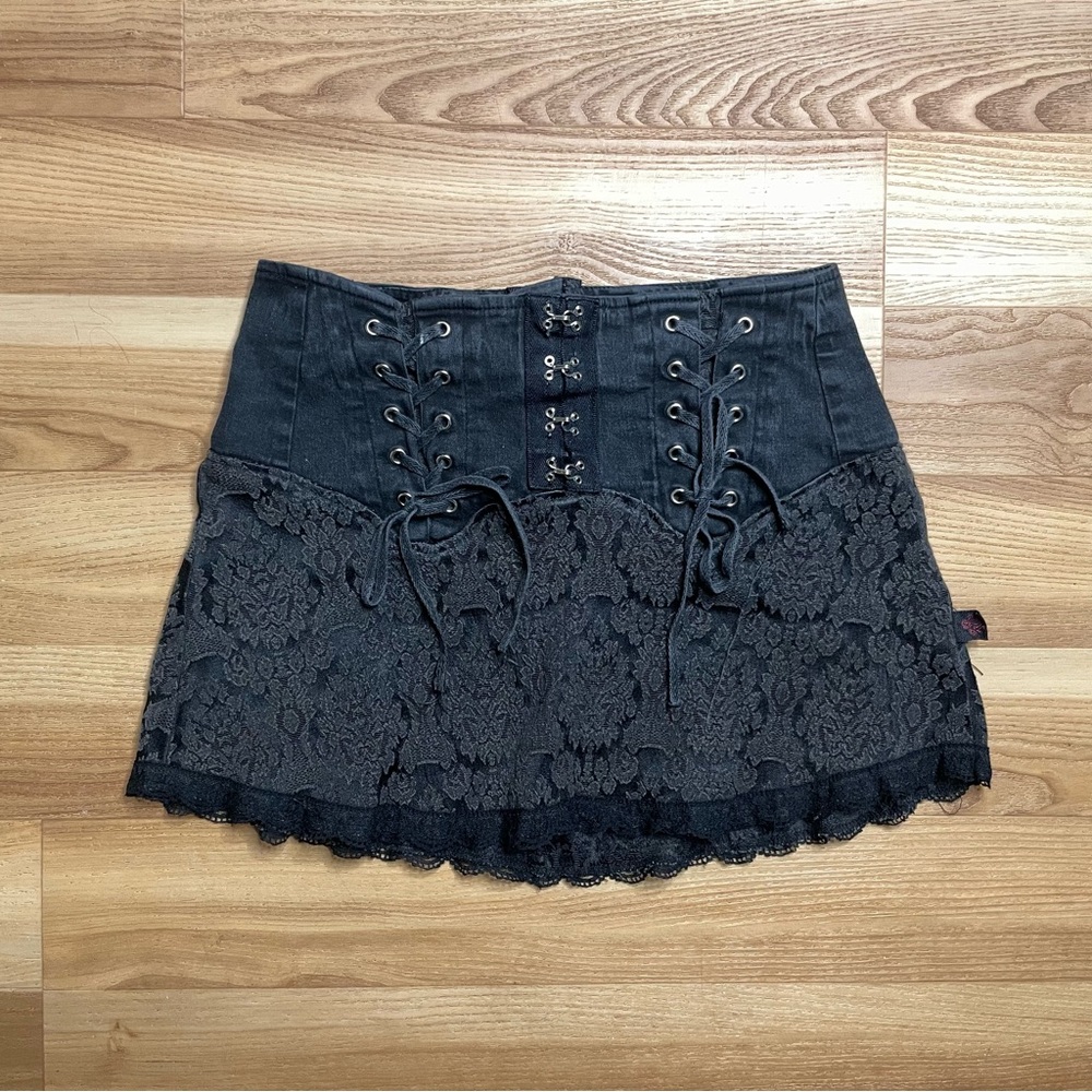 Tripp NYC Brocade Mini Skirt
